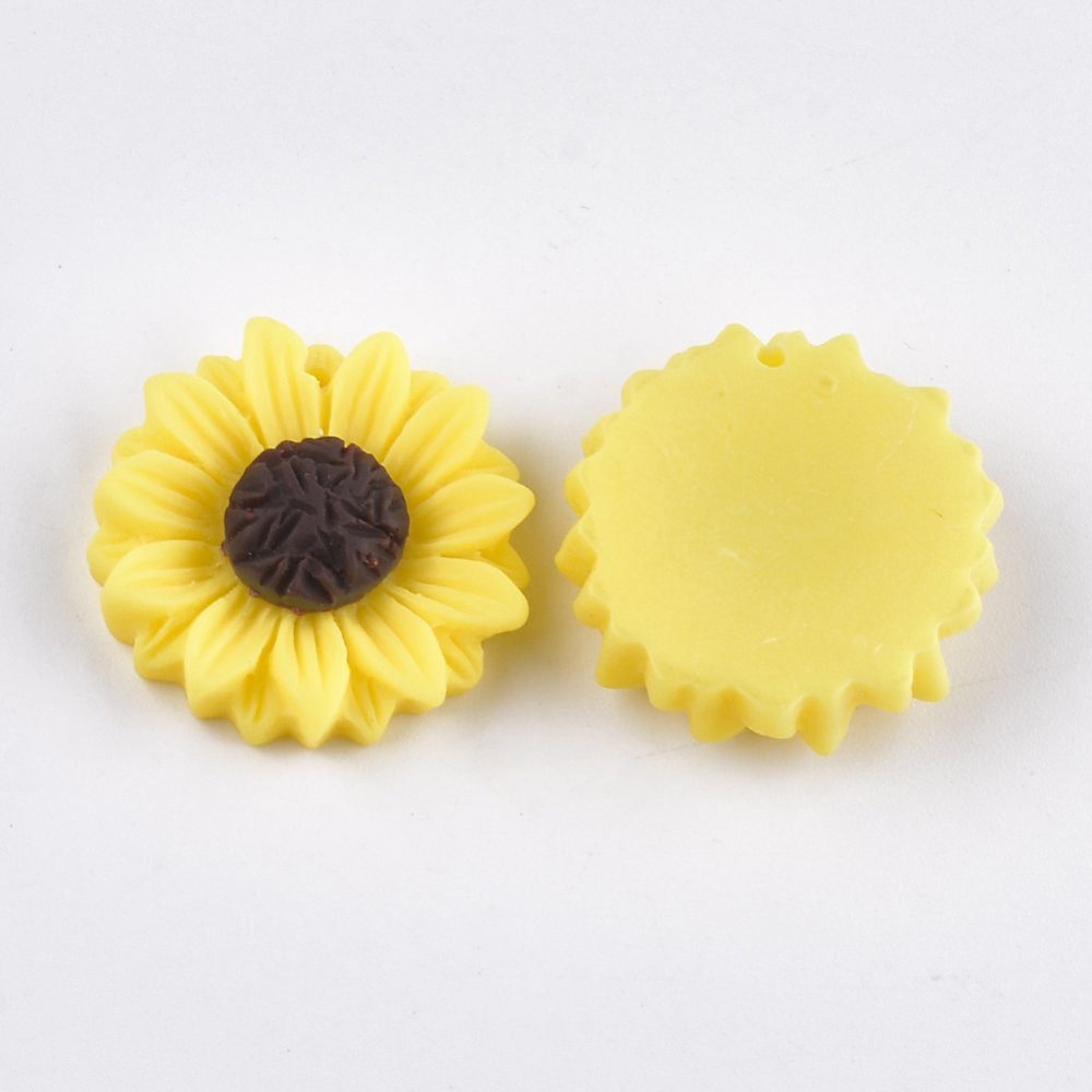 Dije par girasol 24mm -