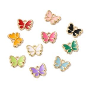 Dijes mariposas 4 UND - 10mm