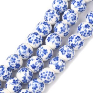 corazones cuentas porcelana