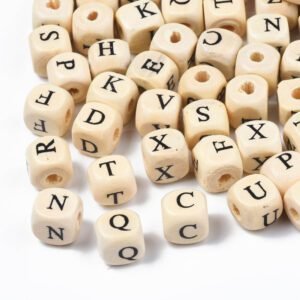 Cuentas de madera Para porta Chupetes