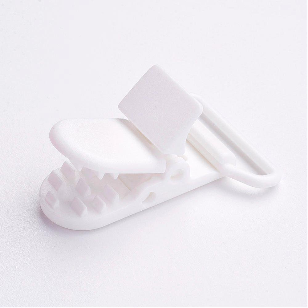 5 unidades colores variados de Clips acrílicos porta chupetes - Imagen 2
