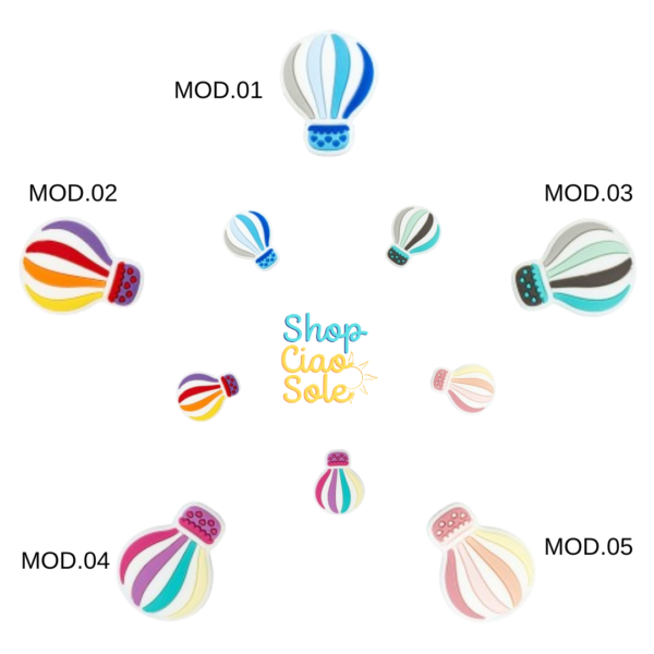 Unidad de Cuenta de Silicona BPA FREE Globo aerostático (5 Modelos)