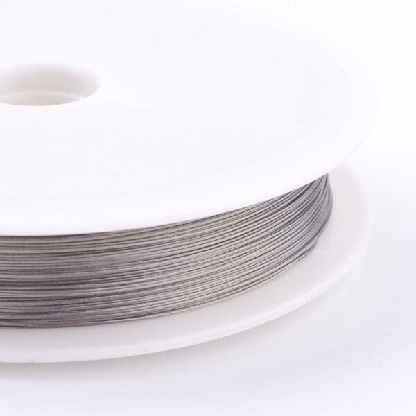 1 Rollo De 50metros de Linga de acero recubierto de nylon 0.32mm