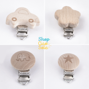 Clips Portachupete En Madera