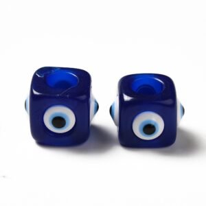 Par de ojos turcos 12.5mm acrílico azul