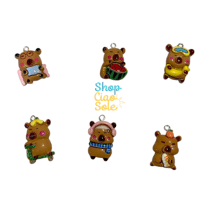 Dijes par Carpinchos/Capibaras (6 modelos)