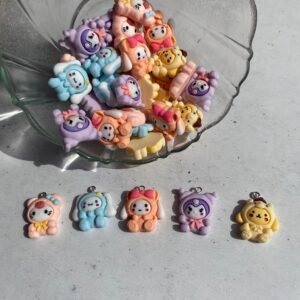 Par de Dije de personajes Sanrio Pijama (5 modelos)