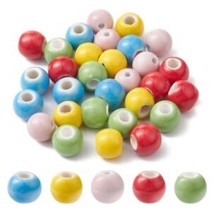 15 unidades Mix de Cuentas de porcelana 8mm