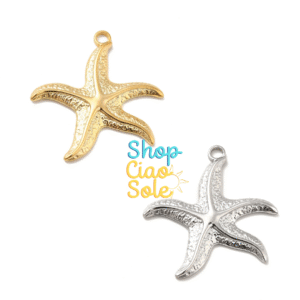 Dijes Acero Estrella de mar colgante (2 MODELOS)