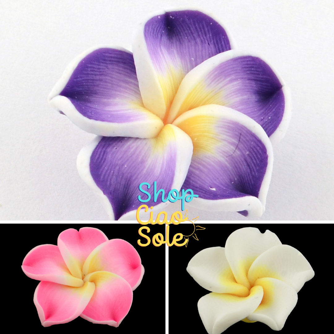 6und Cuentas de arcilla polimérica Flores de 1.5cm