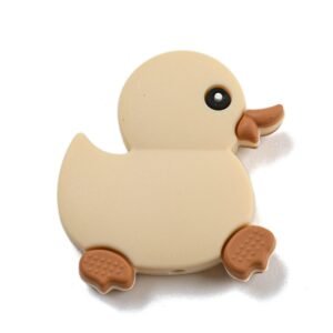 Unidad de cuenta de silicona forma de Patito Beige BPA FREE