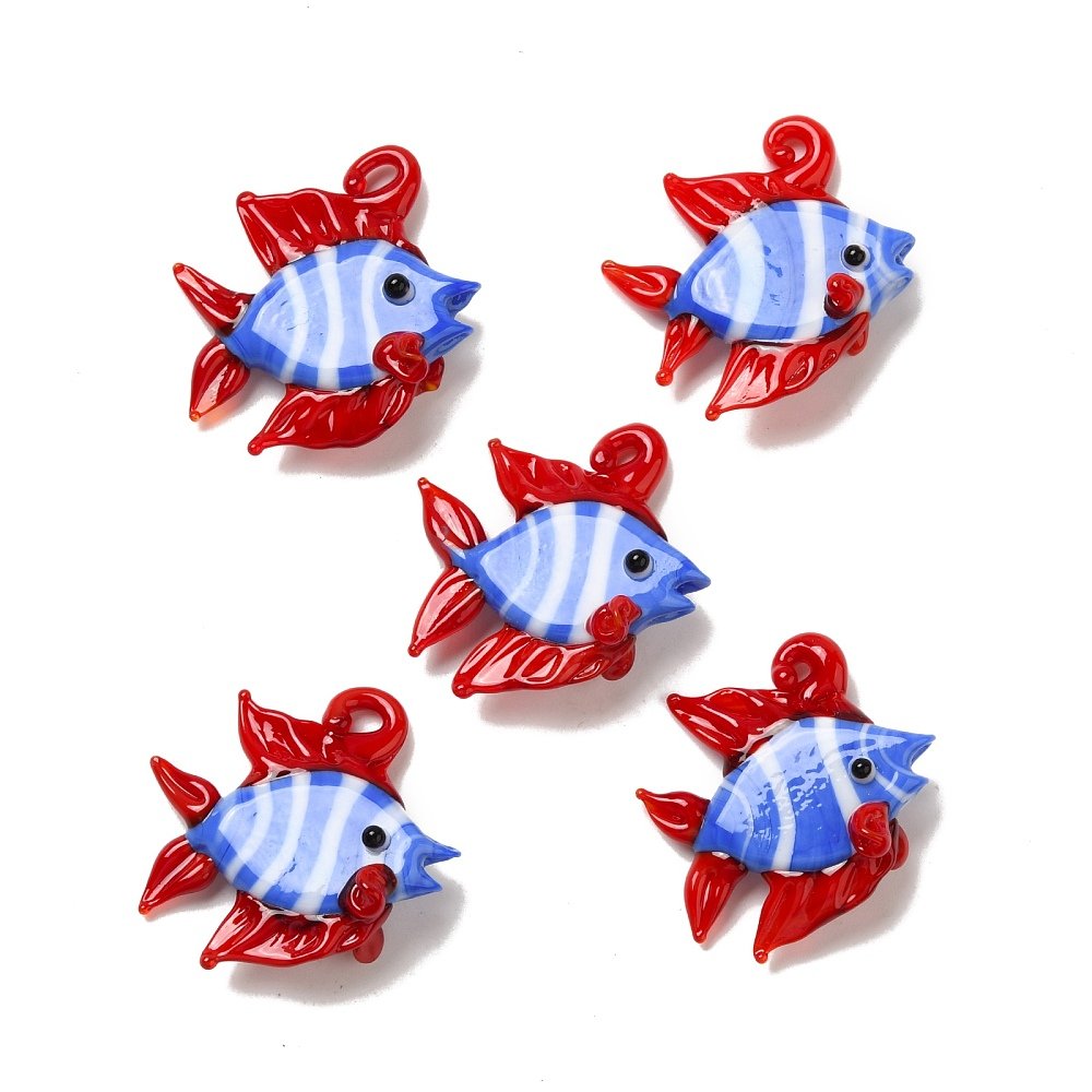 Unidad de pez de vidrio, Lampwork hecho a mano