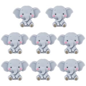 Unidad de cuenta de silicona forma de Elefante Gris BPA FREE