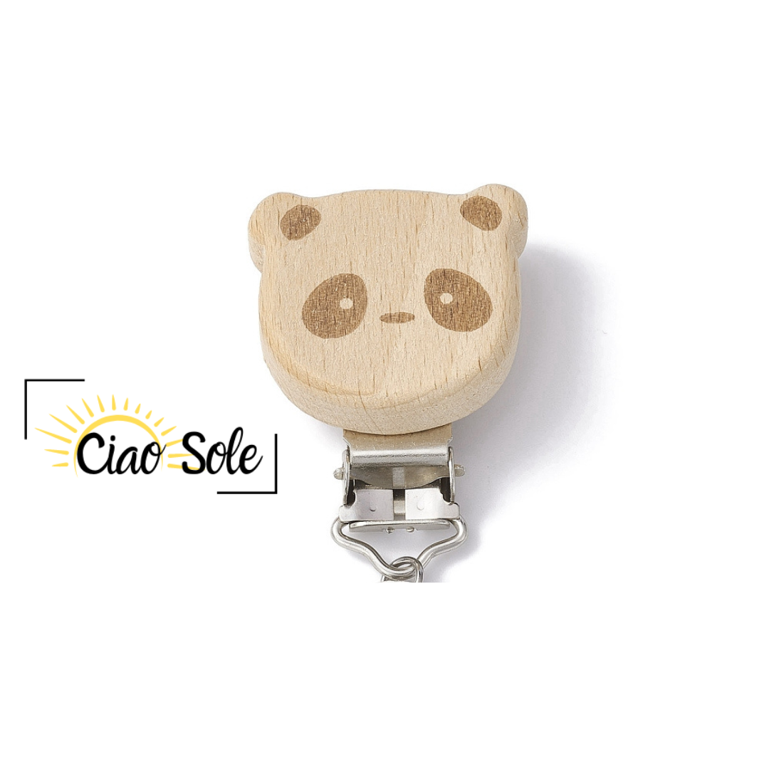 Unidad de Clips para Porta chupetes En Madera (2 modelos) - Imagen 2